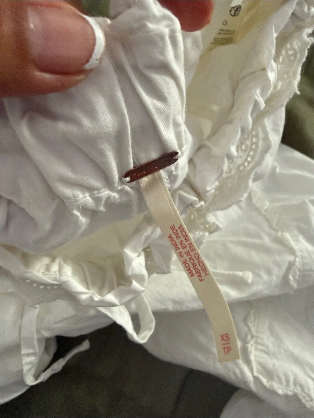 FREE PEOPLE White Balloon Pants Size X-Small EUC